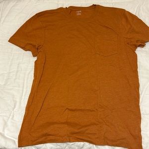 Burnt Orange J.Crew pocket Tee